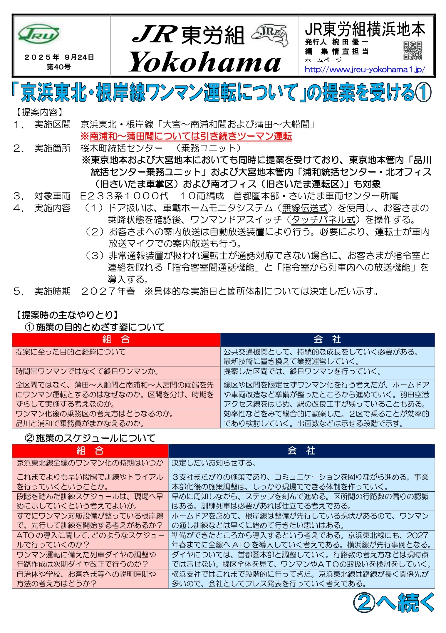 団体交渉情報